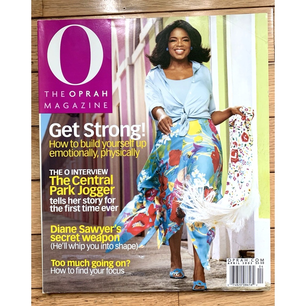 O The Oprah Magazine VOLUME 3, NUMBER 4, Central Park Jogger, April 2002